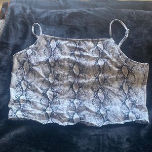 Forever 21 snake print tank top